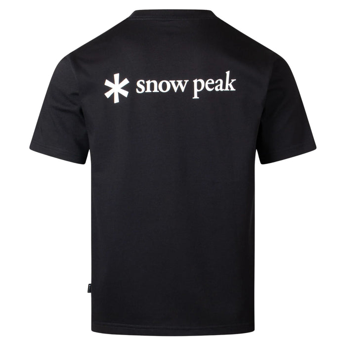 Snow Peak Back Printed Logo T-Shirt - Black