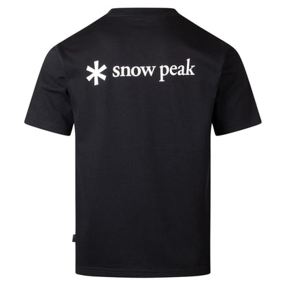 Snow Peak Back Printed Logo T-Shirt - Black