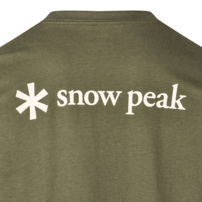 Snow Peak Back Printed Logo T-Shirt - Olive