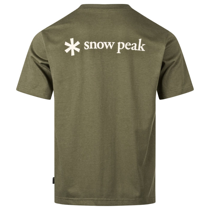 Snow Peak Back Printed Logo T-Shirt - Olive