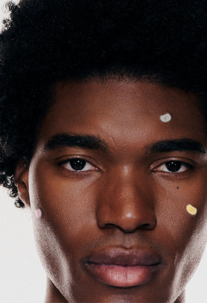 model wears spotwear jelly bean