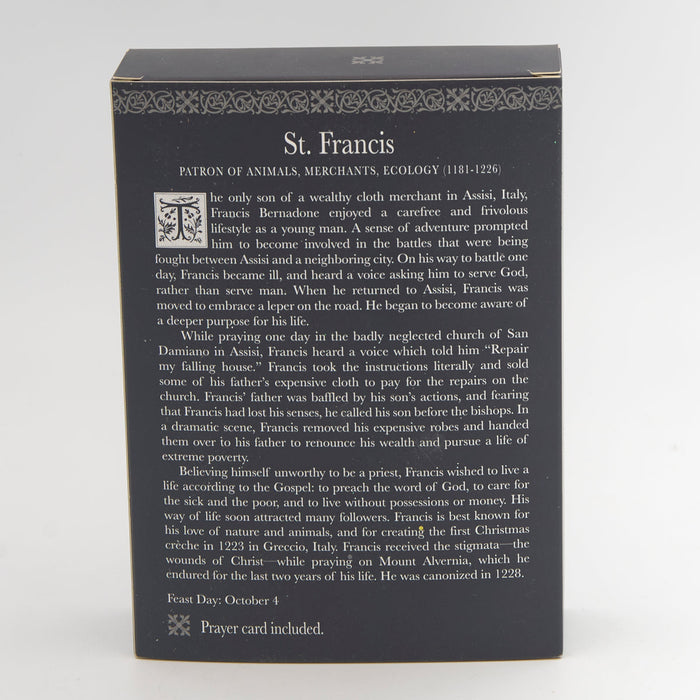 St. Francis of Assisi Statue 4"H | Patron Saint of Animals