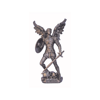 St. Michael the Archangel Bronze Statue | Goldscheider of Vienna