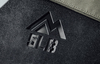Mountain logo cutout and weight cutout on the Strata Weight Vest Plates