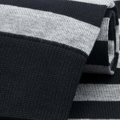 Stuarts London Brian Oak Block Stripe Socks - Black