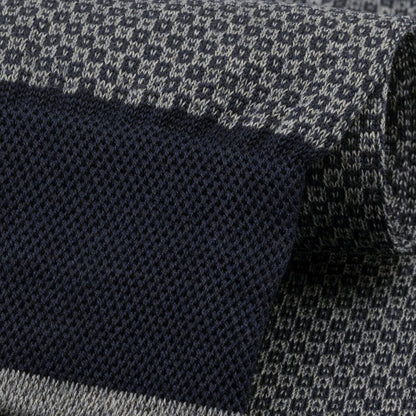 Stuarts London Brian Oak Geometric Pattern Socks - Steel Grey