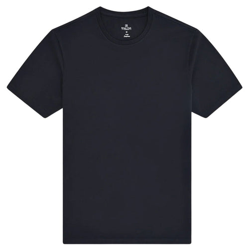 Stuarts London Brian Oak Pure Supima Cotton T-Shirt - Black