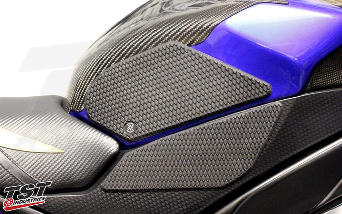 TechSpec Gripster Tank Grips on the Yamaha R1