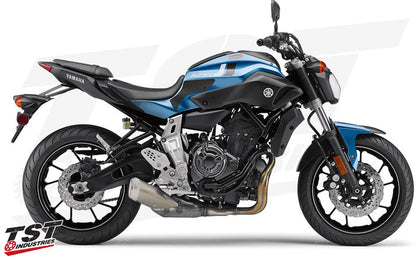 TechSpec Gripster Tank Grips on the 2015 - 2017 Yamaha FZ-07 / MT-07.