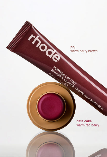 pbj lip tint and date cake blush