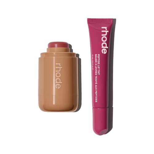 pocket blush sleepy girl, peptide lip tint raspberry jelly