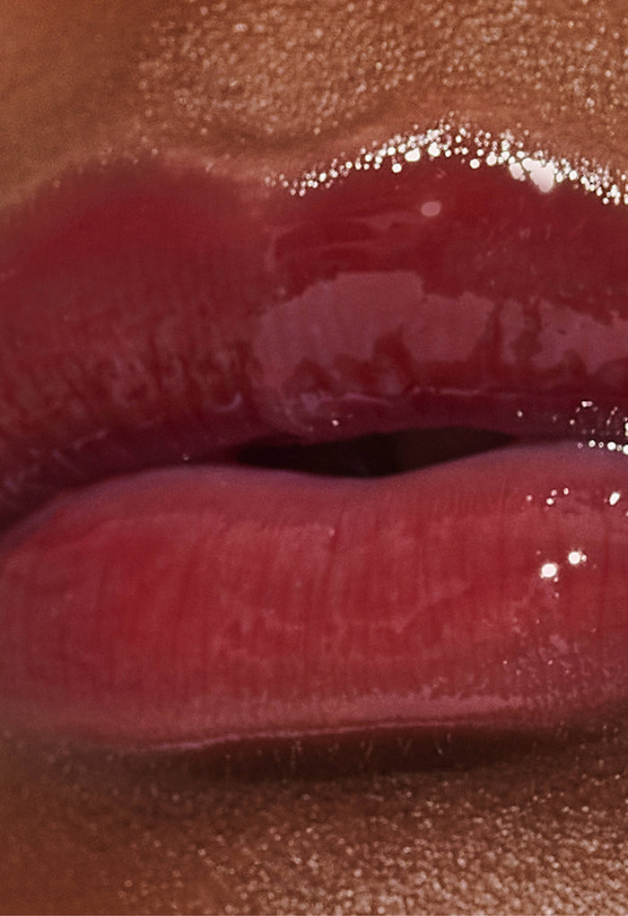 model's lips with raspberry jelly plt