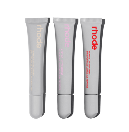 peptide lip treatment salted caramel, rhode vanilla, strawberry glaze