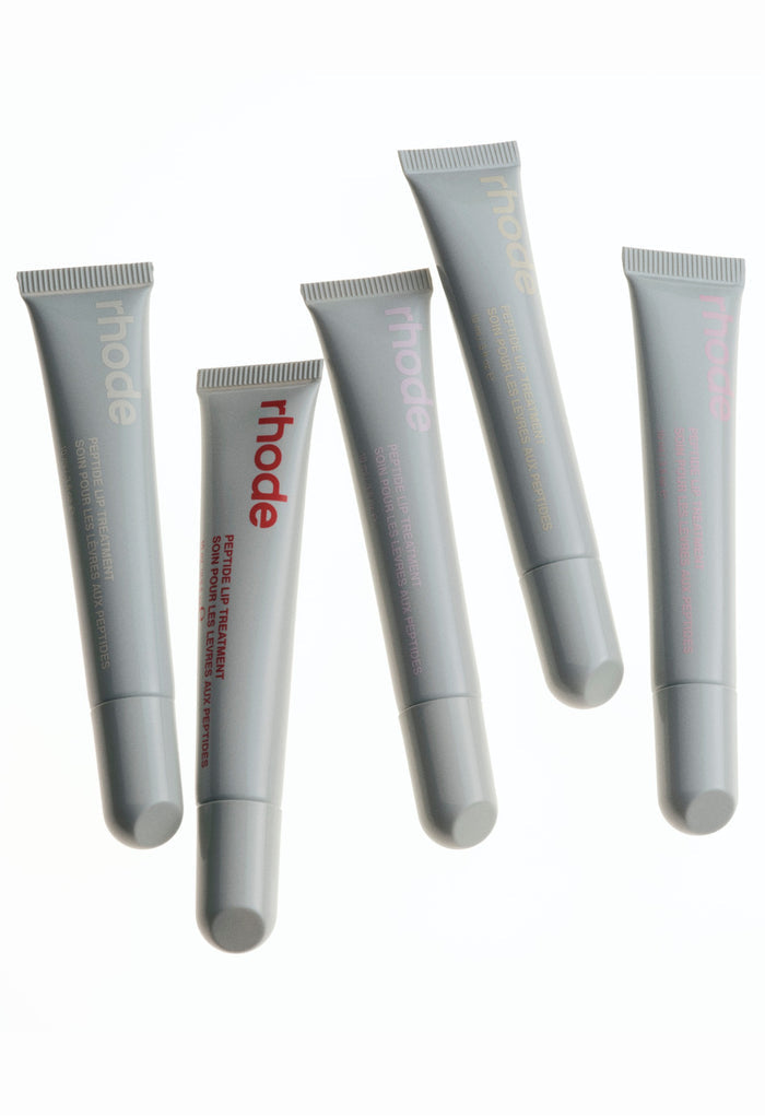 peptide lip treatment unscented, strawberry glaze, watermelon slice, salted caramel, rhode vanilla