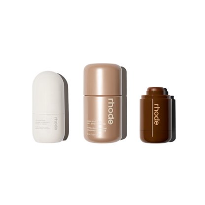 little glazing mist, highlight milk in 02, pocket bronze in shade