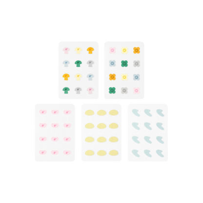 spotwear shroom, daisy, jelly bean, bubble, curve