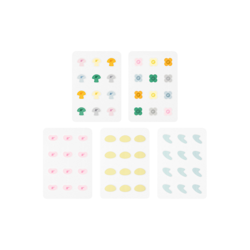 spotwear shroom, daisy, jelly bean, bubble, curve