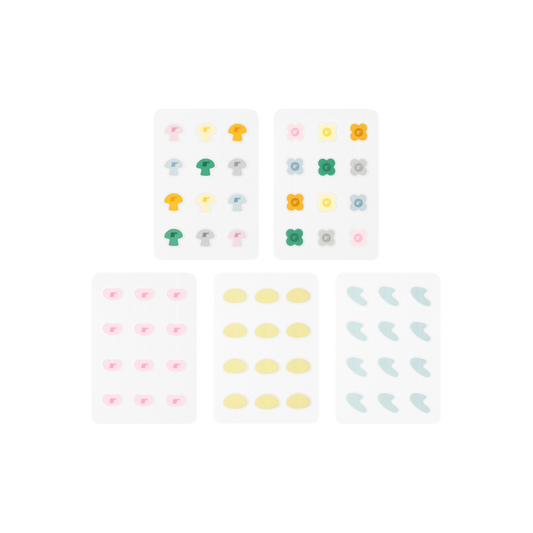 spotwear shroom, daisy, jelly bean, bubble, curve