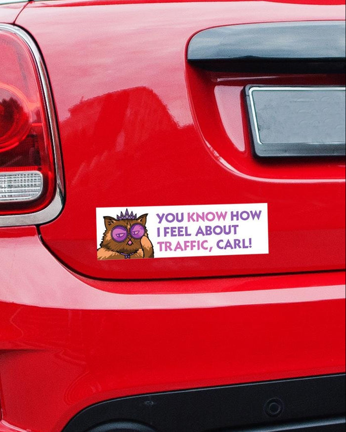 Traffic Bumper Sticker or Magnet