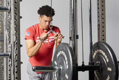 Tricep Pressdown Bar In Use (Tricep Pressdown)