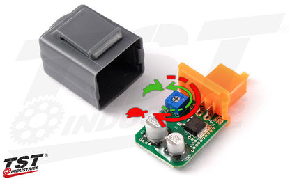 Our TST LED Flasher Relay features an adjustment dial that enables you to to adjust flash rate speed to your liking.