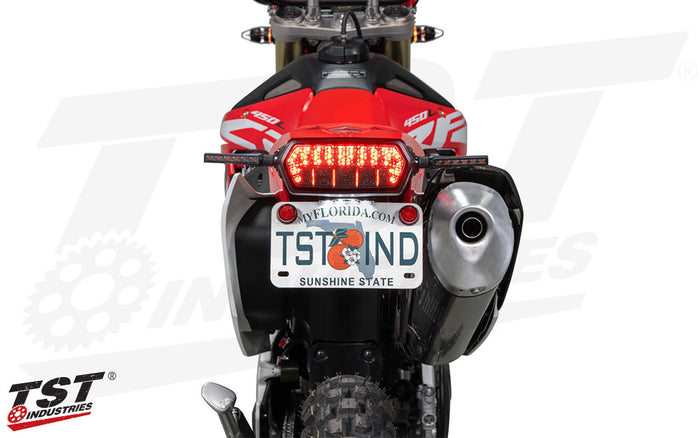 TST Adjustable Fender Eliminator for Honda CRF450L CRF450RL - LED License Plate Light sold separately