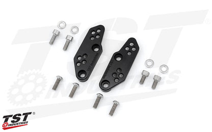 TST Adjustable Rearset Riser Brackets for Suzuki GSX-8S 2023+ / GSX-8R 2024+