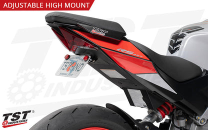 Mount your plate exactly how you want on your Aprilia RS 457 with the TST Adjustable Elite-1 Fender Eliminator.