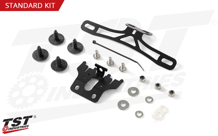 TST Elite-1 Fender Eliminator for Honda CB650R / CBR650R 2019-2023 - Standard (Fixed) kit shown.
