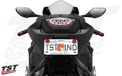 Give your 2017+ Honda CBR1000RR a clean and sleek tail section with the TST Elite-1 Fender Eliminator. (Standard plate bracket shown)