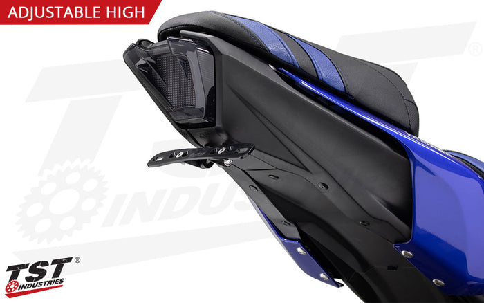 CNC machined aluminum components feature a black anodized finish.