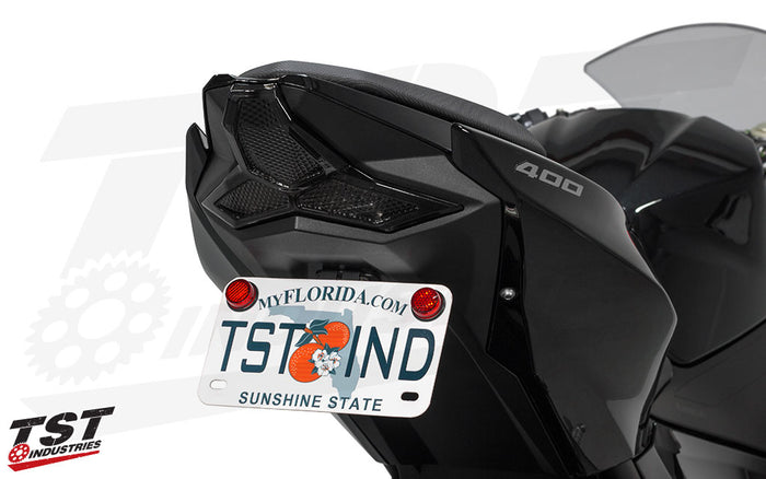 Give your Kawasaki Ninja 400 or Z400 the upgrade it deserves with the TST Standard Fender Eliminator.