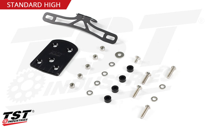 What's included in the TST Industries Elite-1 Standard Mount Fender Eliminator for the 2024+ Kawasaki ZX-6R.