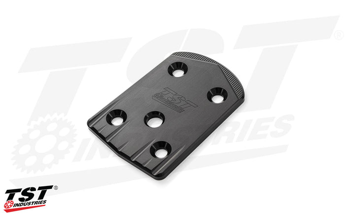 CNC machined undertail closeout for the Kawasaki ZX-6R.