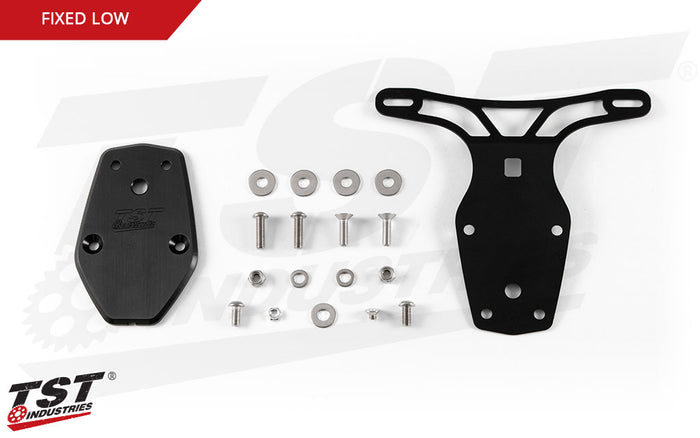 What's included in the TST Industries Fixed Low Elite-1 Fender Eliminator for the 2016+ Kawasaki ZX-10R.
