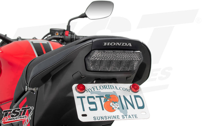 Gain a sleek and finished look to the tail of your CB650F / CBR650F with TST Industries parts and accessories.