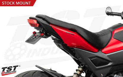 Stock mount angle is similar to the OEM angle.