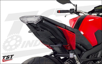 Each fender eliminator bracket features a black powder coat finish. Fixed High mount shown.