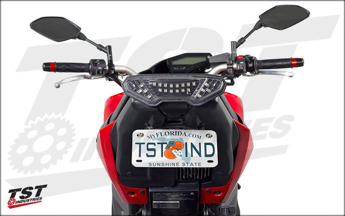 Fixed High Mount Fender Eliminator keeps your license plate in more "stock" location while eliminating the unnecessary bulk.