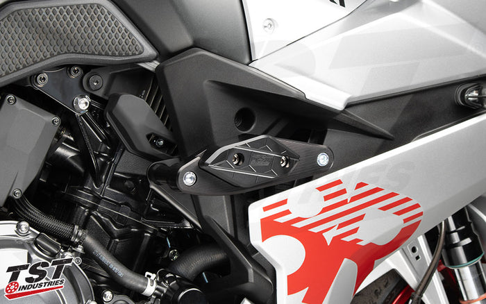 Includes both left and right side frame sliders.