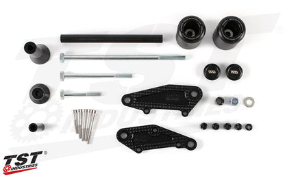 Add real world crash protection to your 2022+ Honda Grom with TST Industries Frame Sliders.