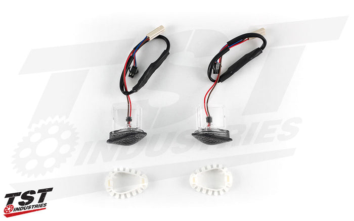 TST GTR Front LED Flushmount Turn Signals for 2015-2024 Yamaha YZF-R3