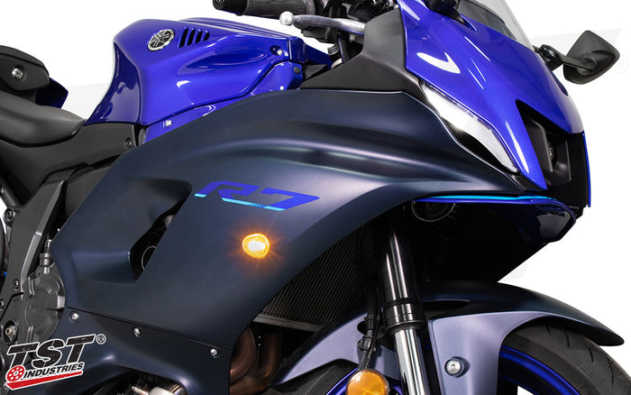 TST GTR Front LED Flushmount Turn Signals for Yamaha YZF-R7 2022-2025