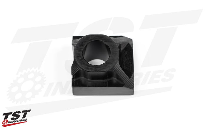 Features a durable black anodized finish.