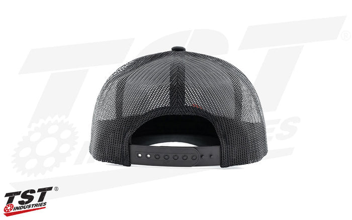 Mesh backed for optimum cooling in hot conditions.