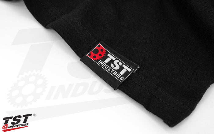 Our TST Hem Tag ensures you know it's genuine TST apparel.