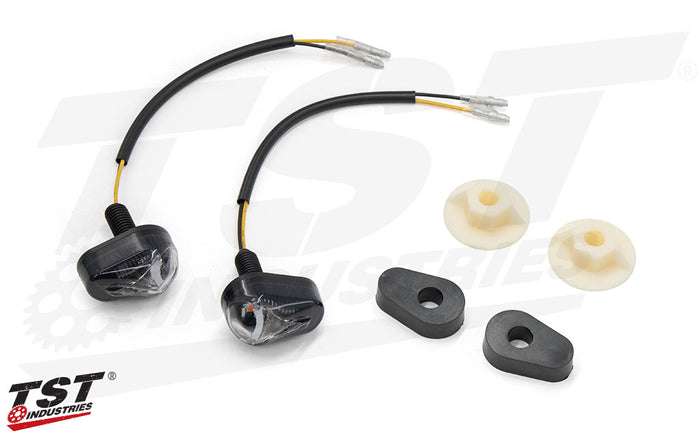 What's included in the TST LED Front Flush Mount Turn Signal Set.