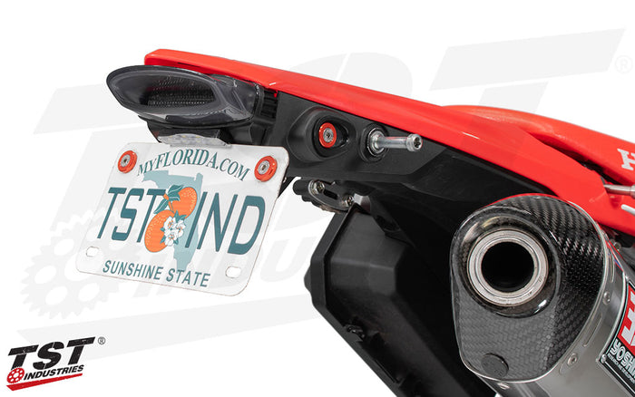 Ditch the large stock fender and tail light.