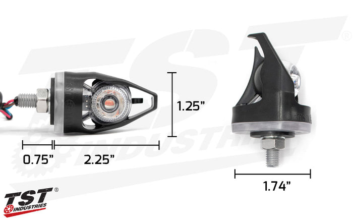 TST MECH-EVO LED Pod Turn Signal Measurements.