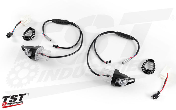 TST Industries MECH-GTR LED Front Turn Signals for Yamaha.